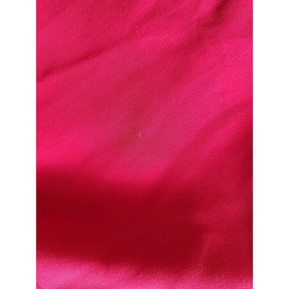 Mason Women's Size 2 One Shoulder Ruched Elastic Waist Silk Mini Dress Red - Picture 12 of 13